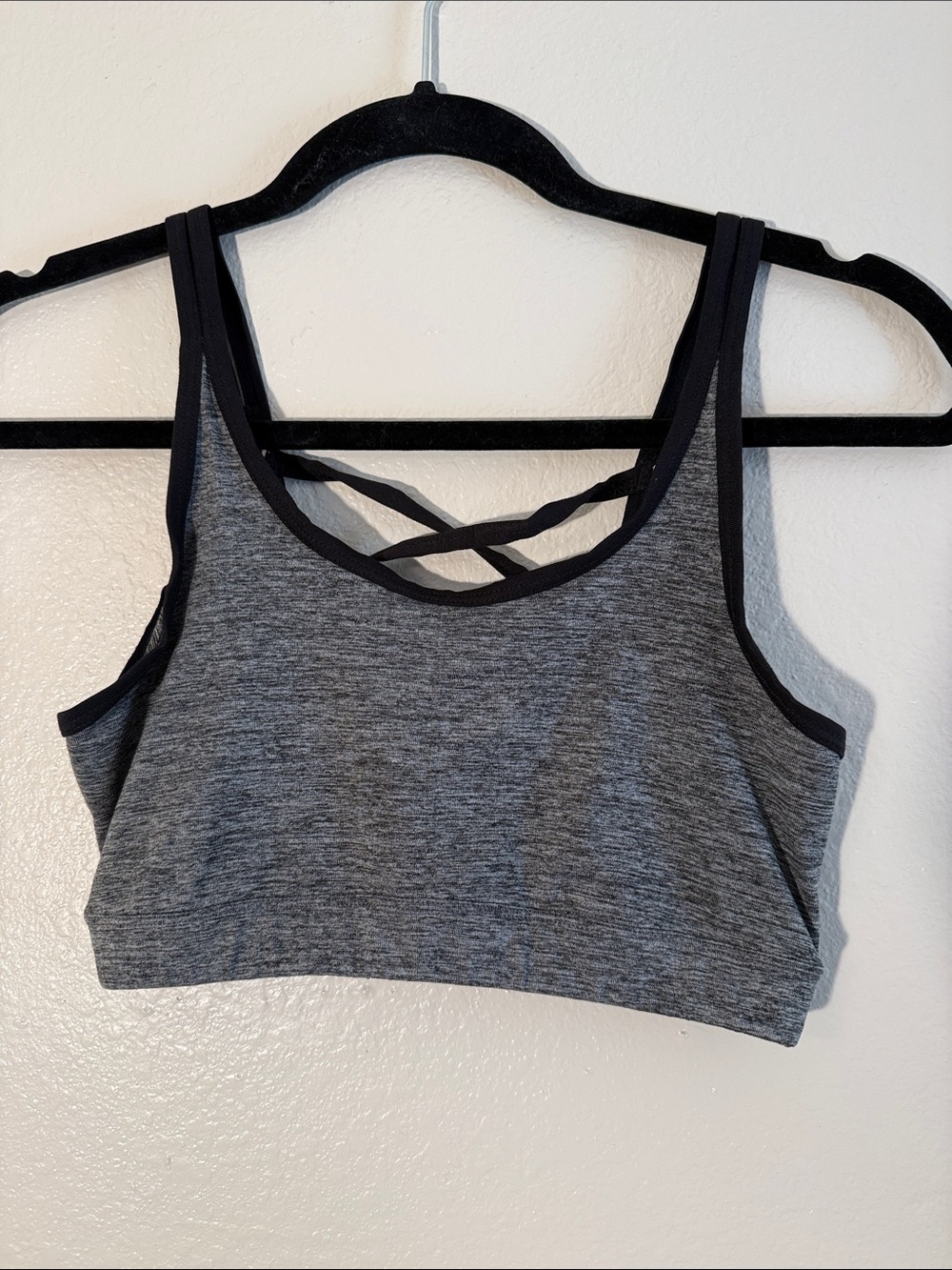 Gray Crisscross Sports Bralette - Target Brand